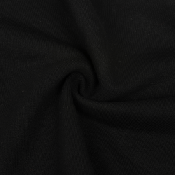 Ткань Футер 3-х нитка, Петля, цвет Черный (на отрез)  в Ставрополе