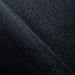 Ткань Оксфорд 300D PU Рип-Стоп СОТЫ, цвет Черный (на отрез)  в Ставрополе