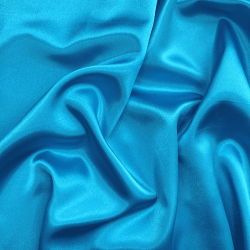 *Ткань Атлас-сатин, цвет Голубой (на отрез)  в Ставрополе