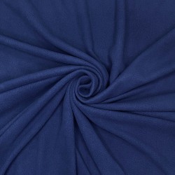 Ткань Флис Односторонний 130 гр/м2, цвет Темно-синий (на отрез)  в Ставрополе
