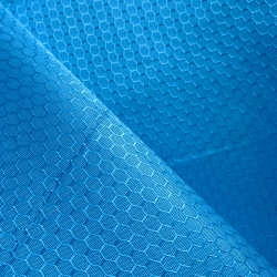 Ткань Оксфорд 300D PU Рип-Стоп СОТЫ, цвет Голубой (на отрез)  в Ставрополе