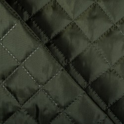 Стеганая подкладочная ткань с синтепоном (100гр/м2), цвет Хаки (на отрез)  в Ставрополе